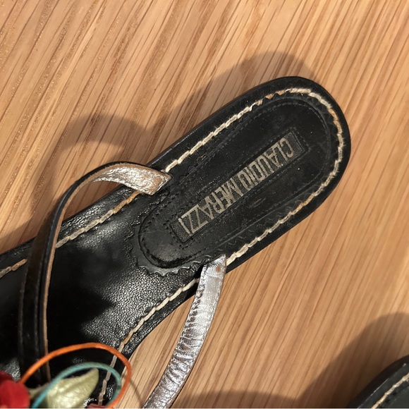 Claudio Merazzi Floral Embellished Sandals - Picture 2 of 4